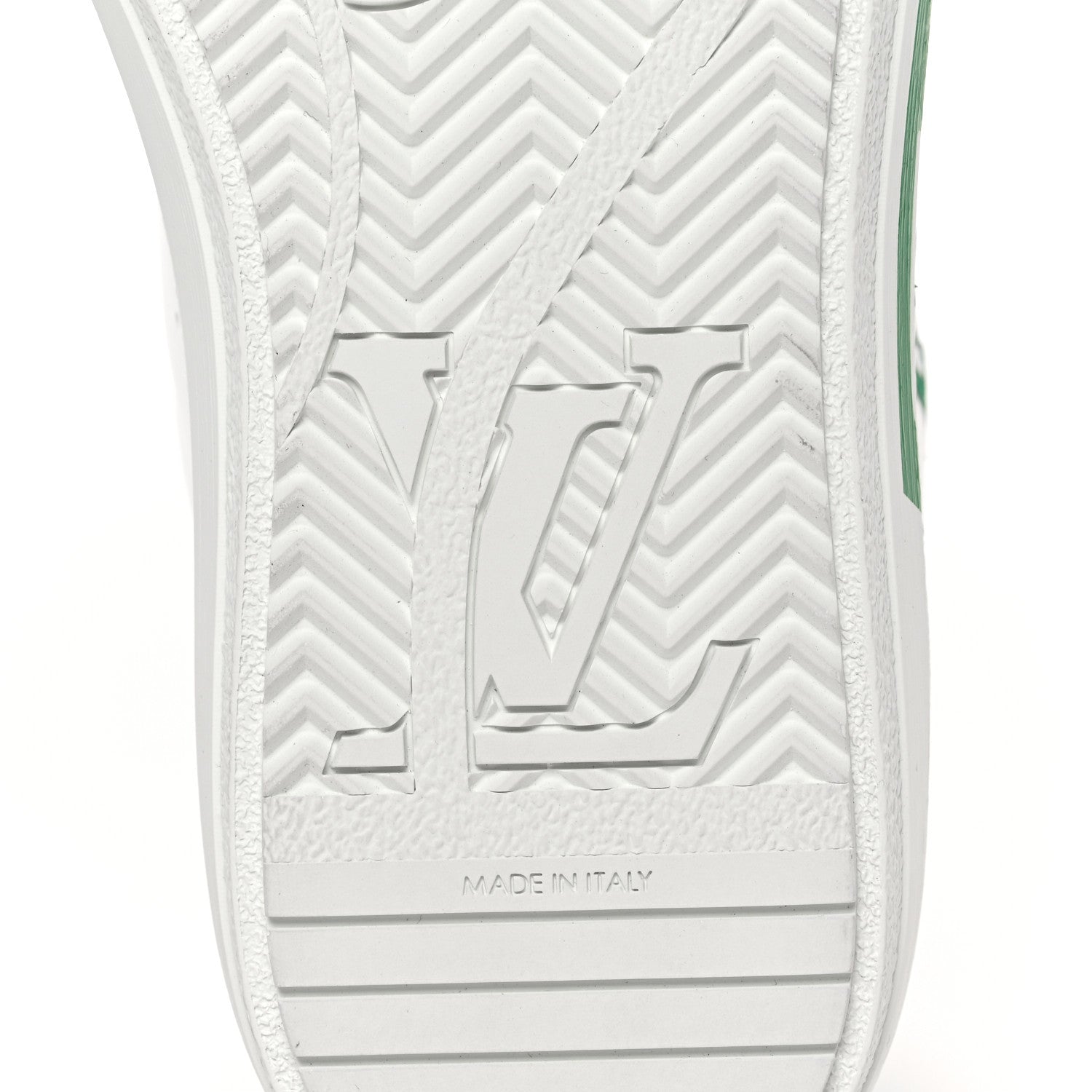 Louis Vuitton Calfskin Charlie Sneaker 40 White Green 6 of 8