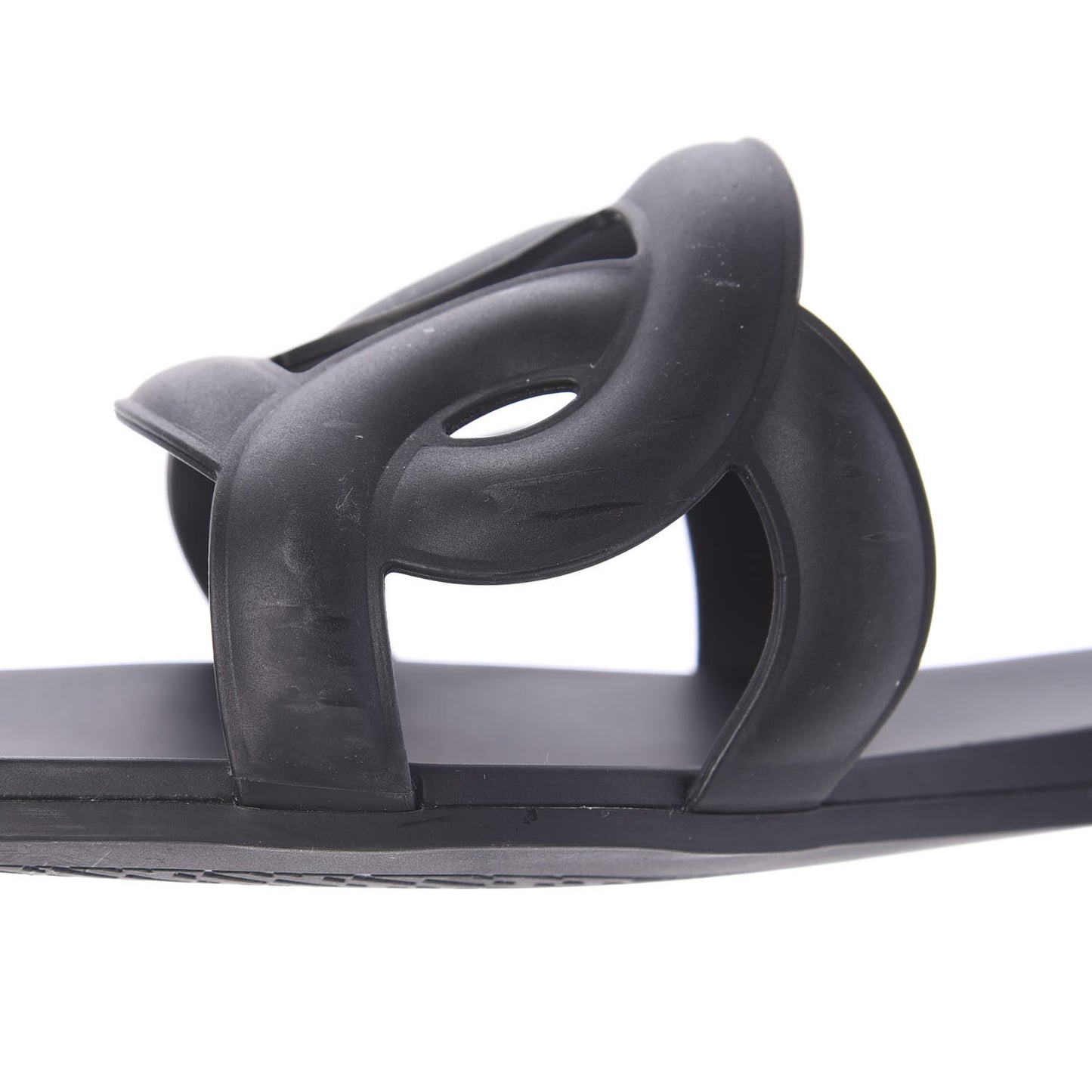 Rubber Aloha Sandals 39 Black