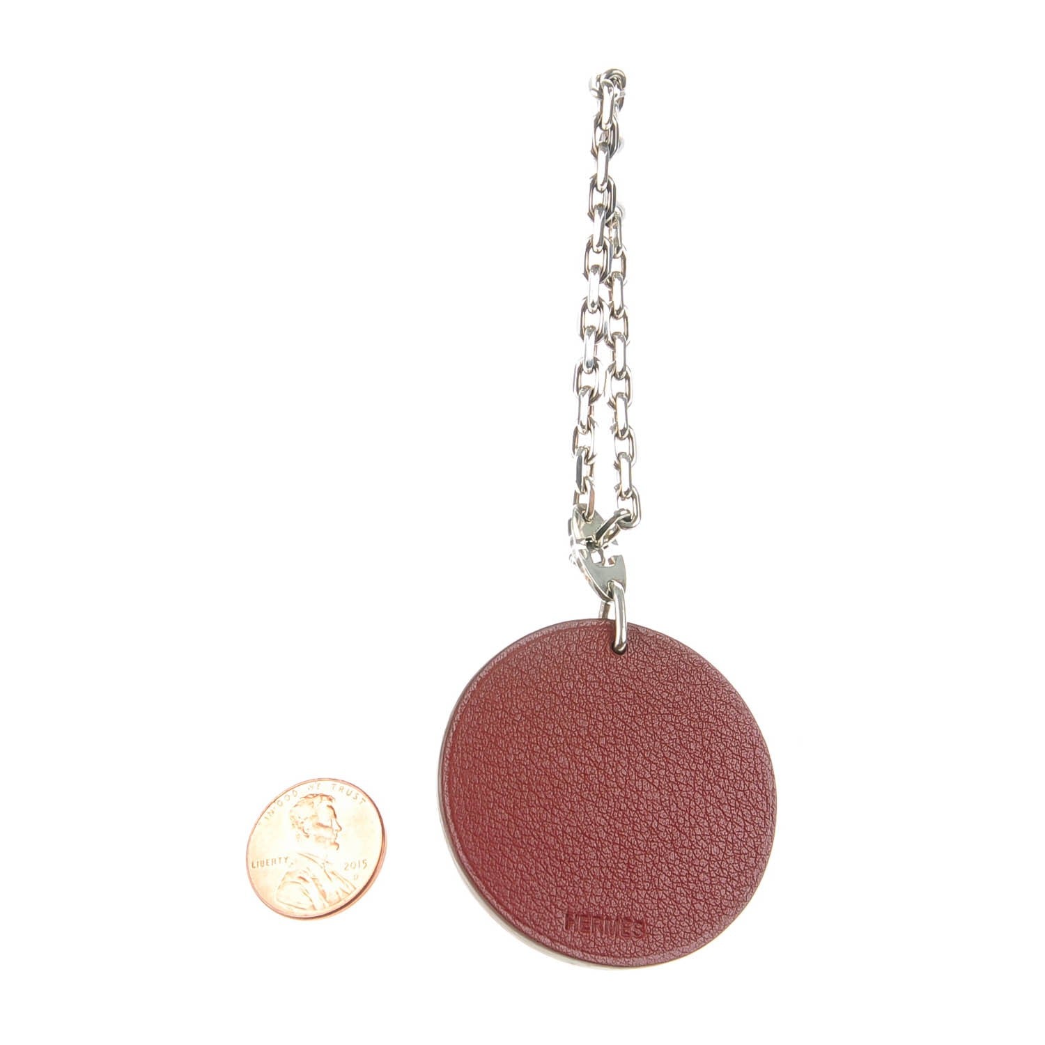 Hermes Swift Dog Key Chain Bag Charm Rouge H 2 of 5