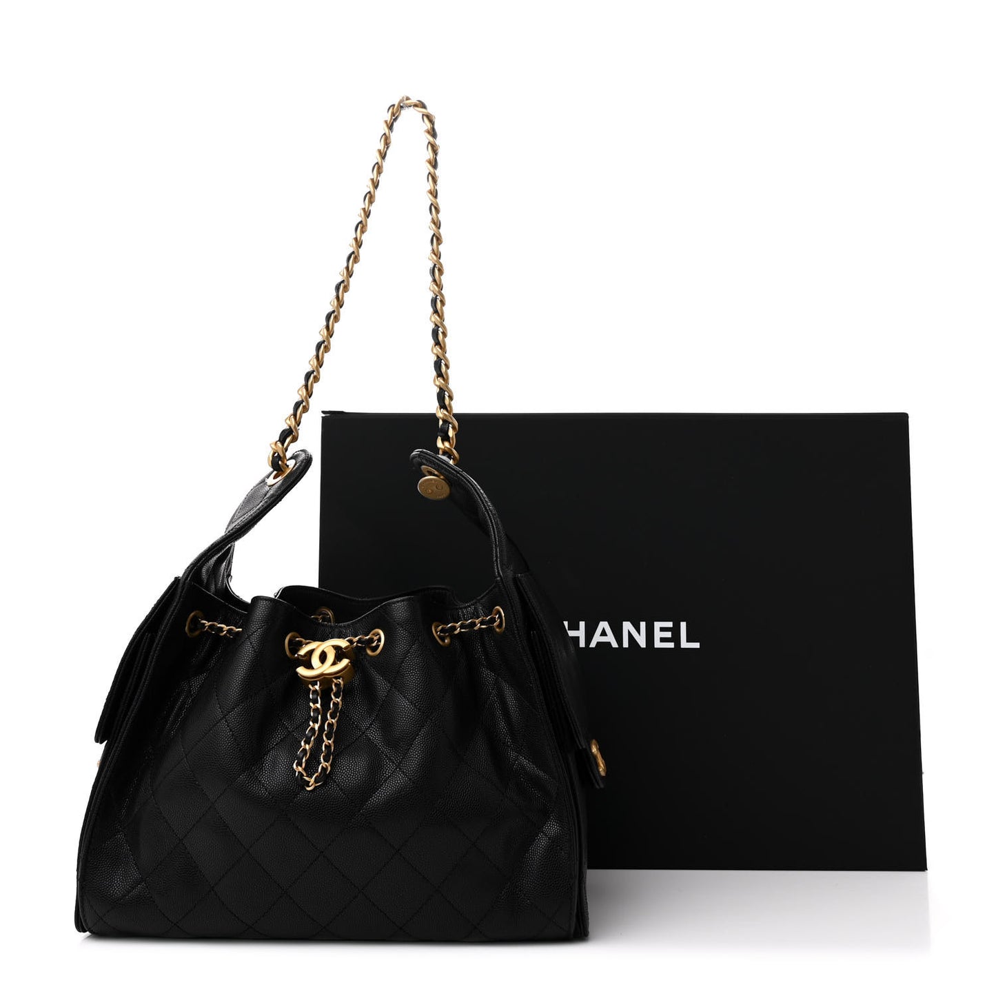 Caviar Quilted Small Chanel 25 Handbag Black