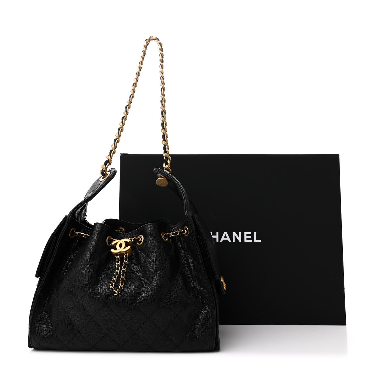 Chanel Caviar Quilted Small Chanel 25 Handbag Black 11 of 11