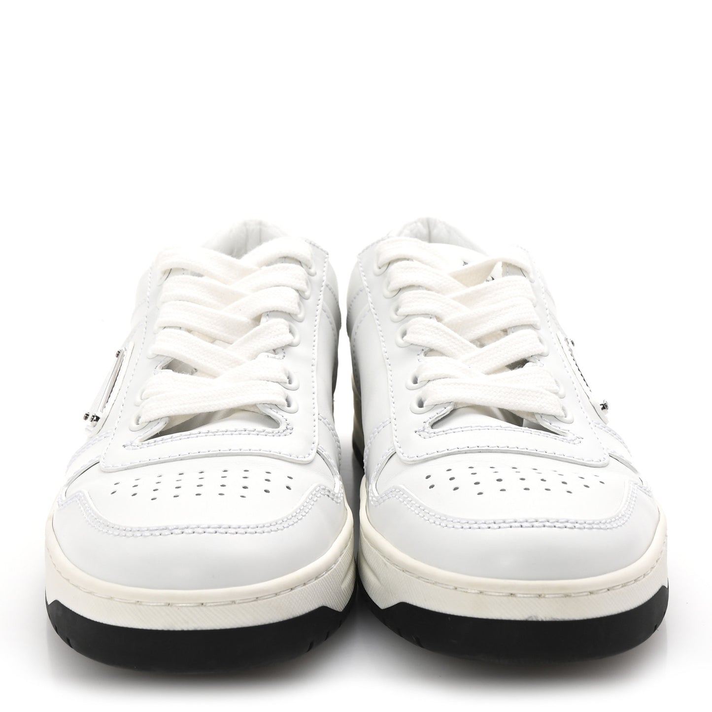 Vitello Rois Triangle Womens Downtown Low Top 30mm Sneakers 36 White Black
