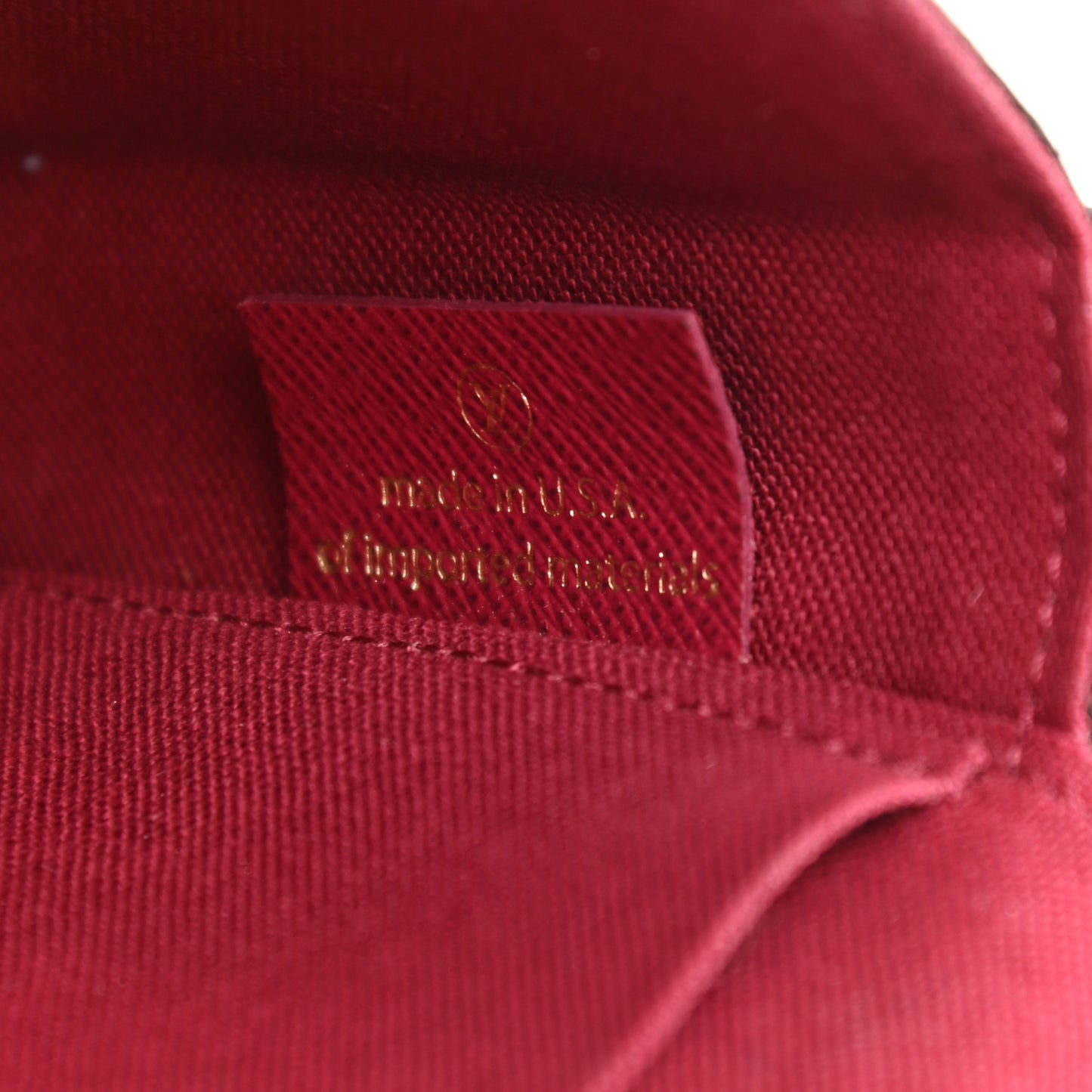 Monogram Pochette Felicie Chain Wallet Fuchsia