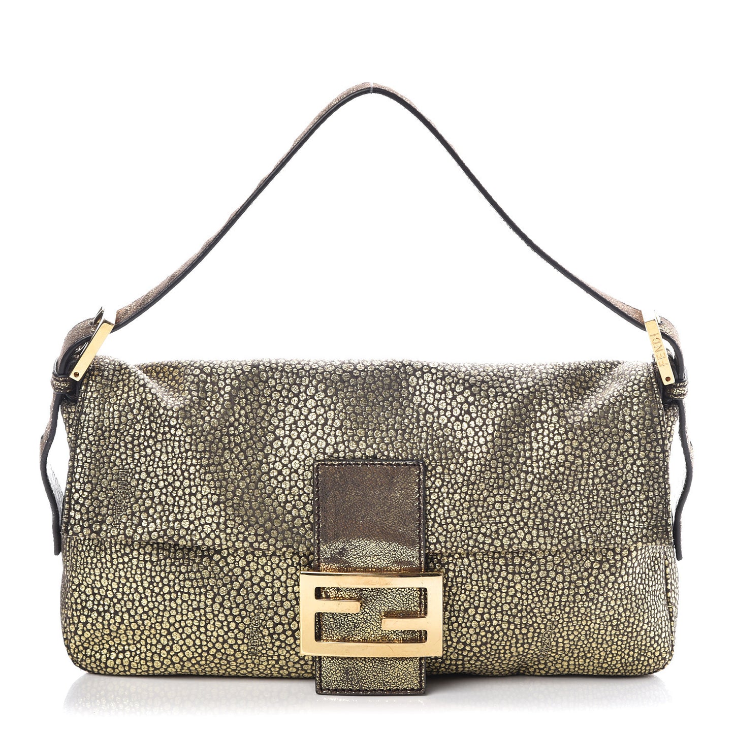 Metallic Canvas Baguette Gold