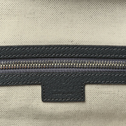 Gucci GG Supreme Monogram Textured Dollar Calfskin Medium Savoy Duffle Bag  Grey Black Graphite Grey 5 of 8