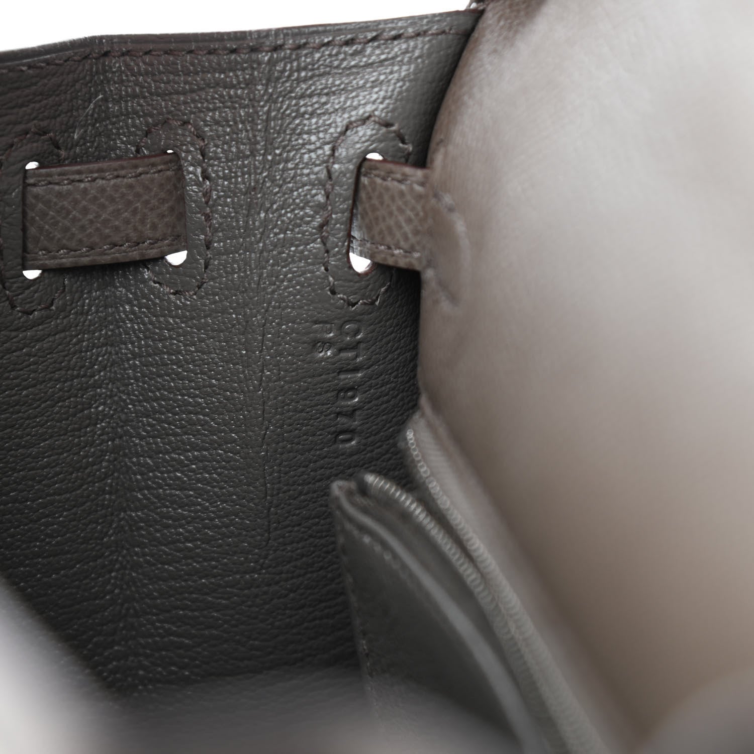 Hermes Epsom Kelly Sellier 25 Etain 8 of 10