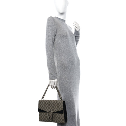 Gucci GG Supreme Monogram Medium Dionysus Shoulder Bag Black 2 of 16