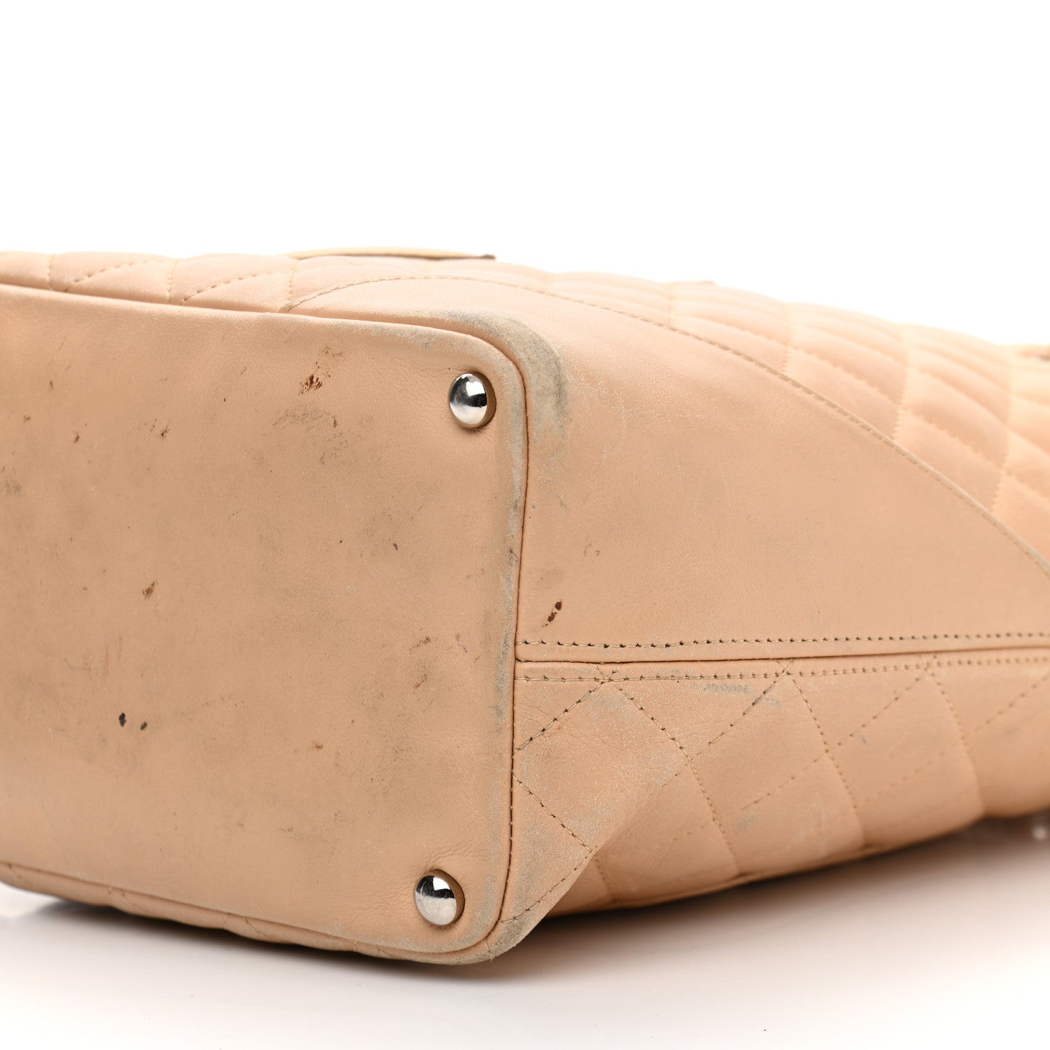 Chanel Calfskin Quilted Medium Cambon Tote Beige 9 of 19