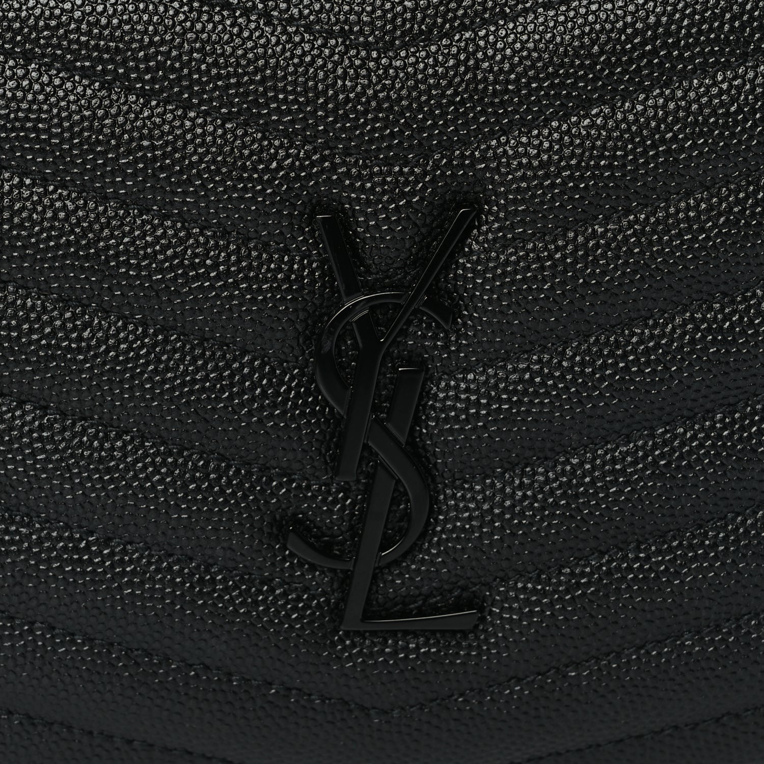 Saint Laurent Grain De Poudre Matelasse Monochrome Monogram Mini Lou Camera Bag Black 6 of 8