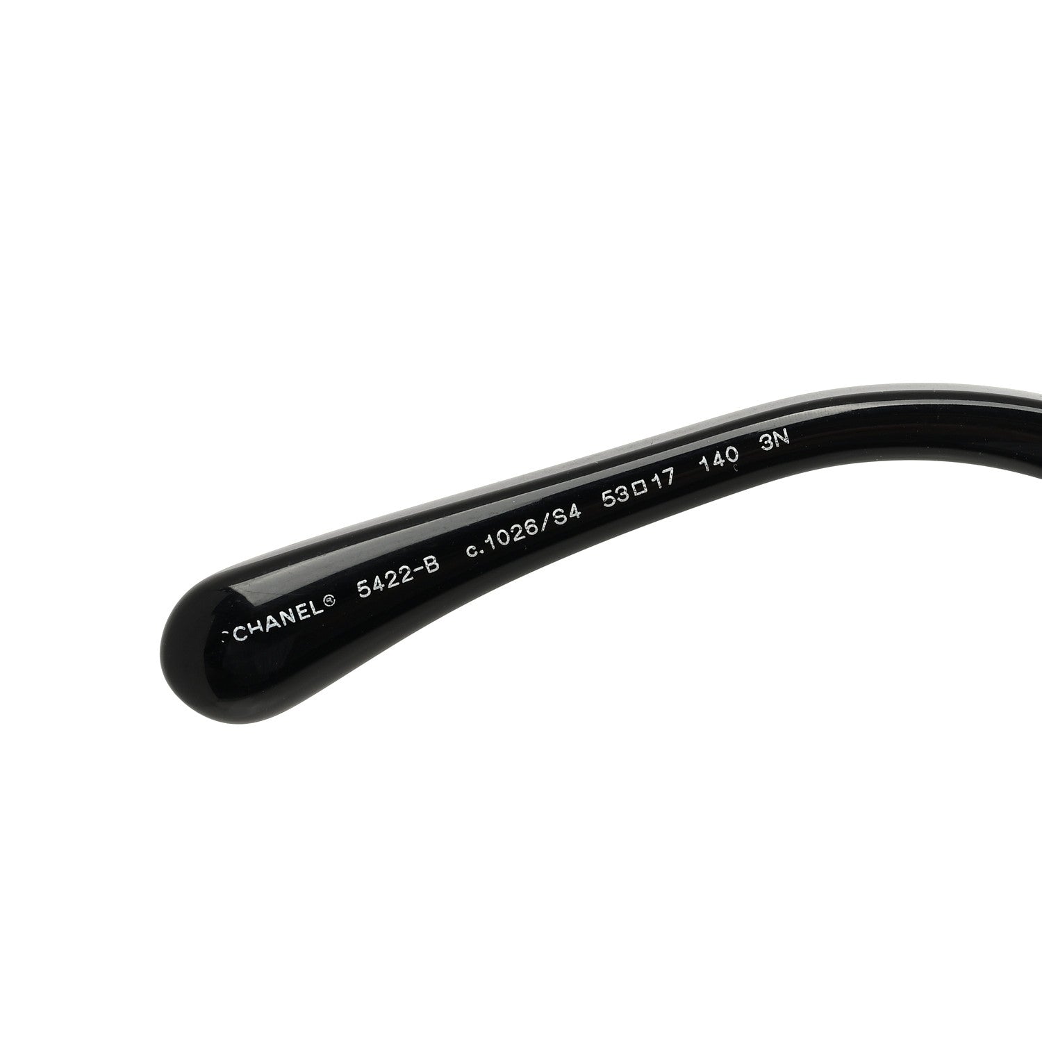 Chanel Acetate Strass Square Sunglasses 5422-B-A Black White 6 of 8