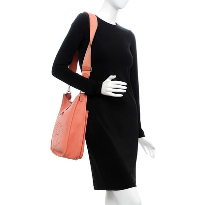 Hermes Taurillon Clemence Evelyne III GM Crevette 2 of 10