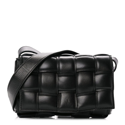 Bottega Veneta Nappa Maxi Intreccio Small Padded Cassette Crossbody Bag Black 1 of 8