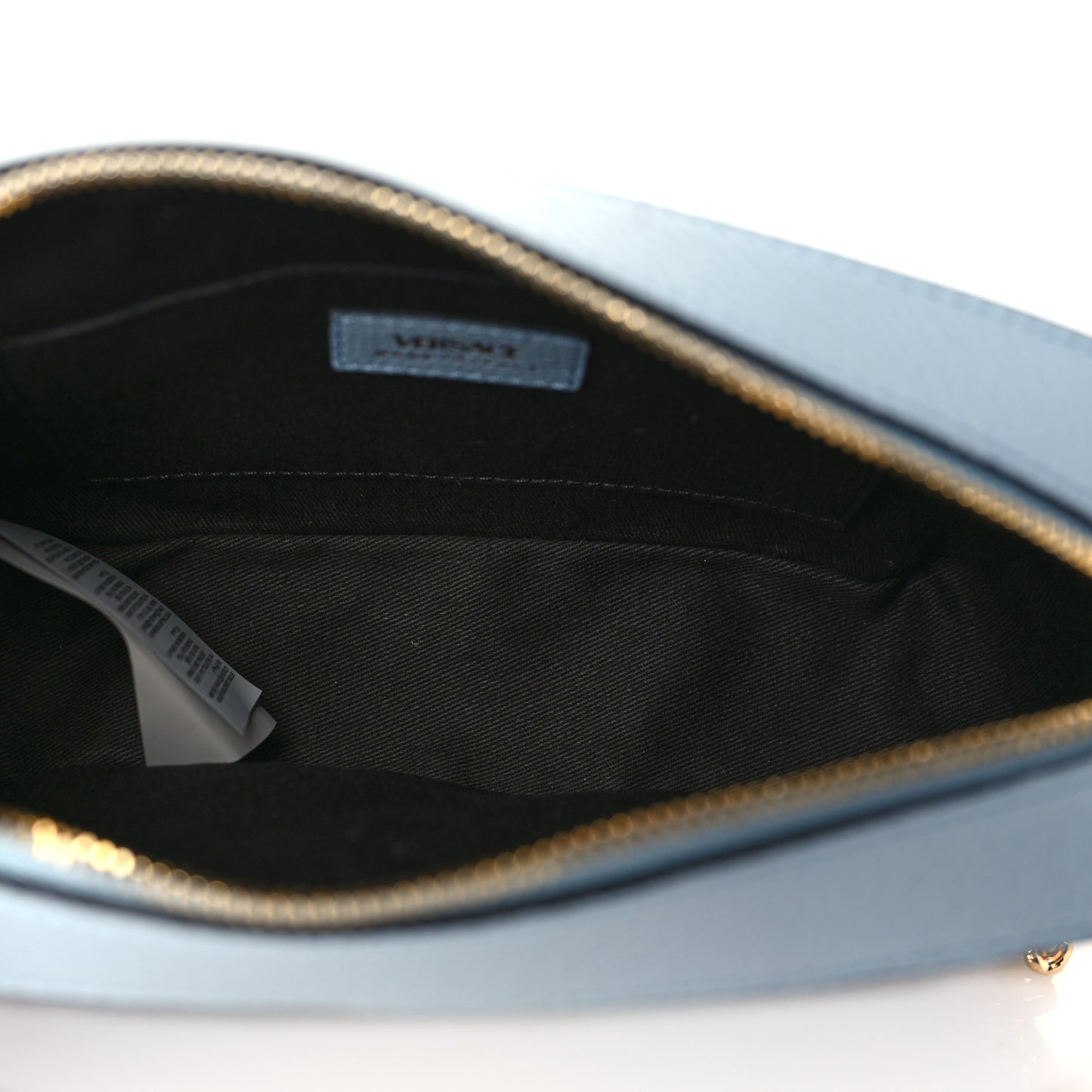 Grainy Calfskin Virtus Small Camera Bag Blue