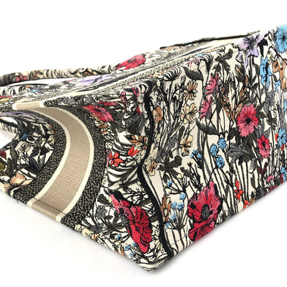 Christian Dior Canvas Embroidered Medium Mille Fleurs Book Tote Multicolor 7 of 8