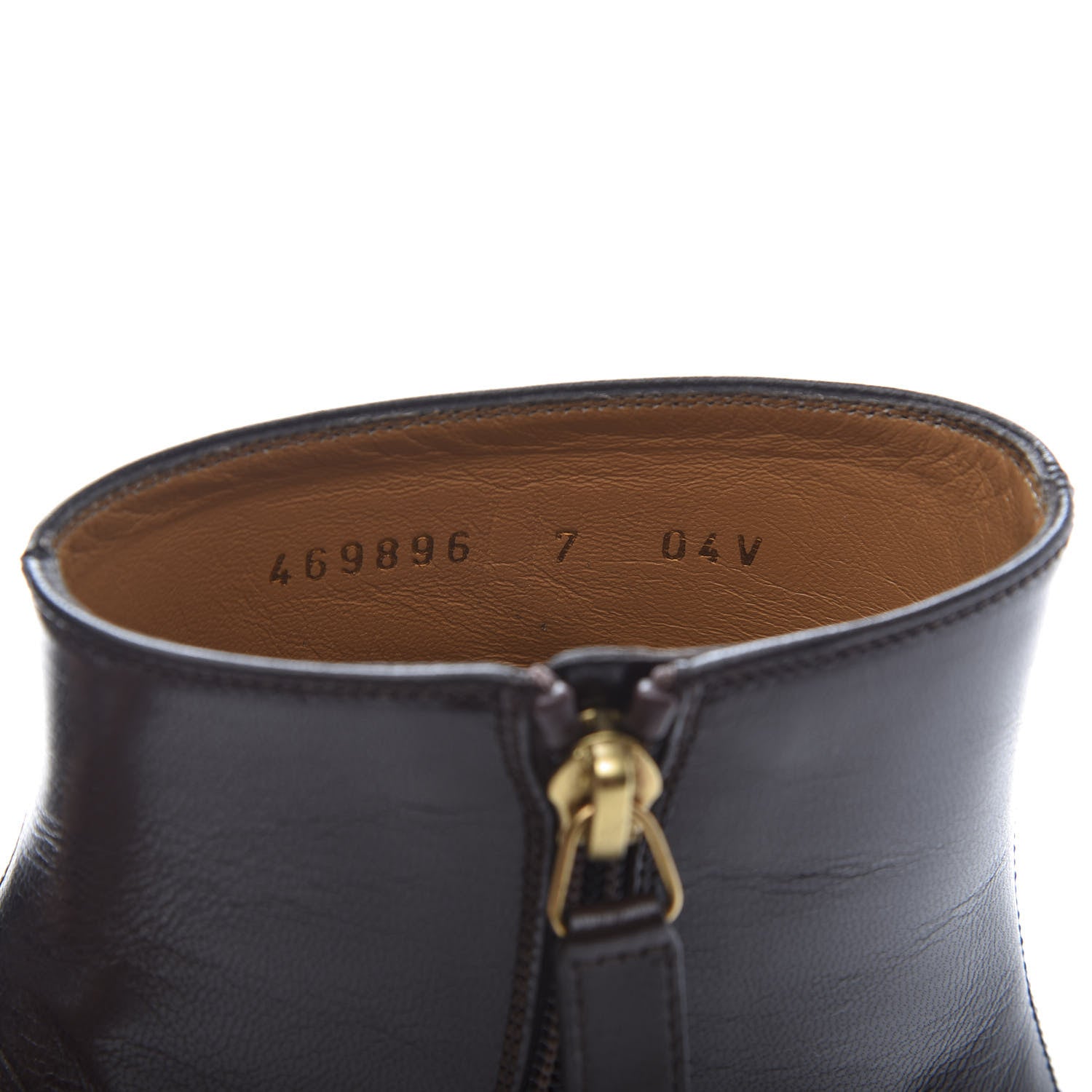 Gucci Goatskin Web Mens GG Ankle Boots 7 Cocoa 8 of 9