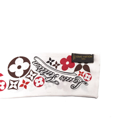 Louis Vuitton Silk Sweet Flower Bandeau Rouge 2 of 5
