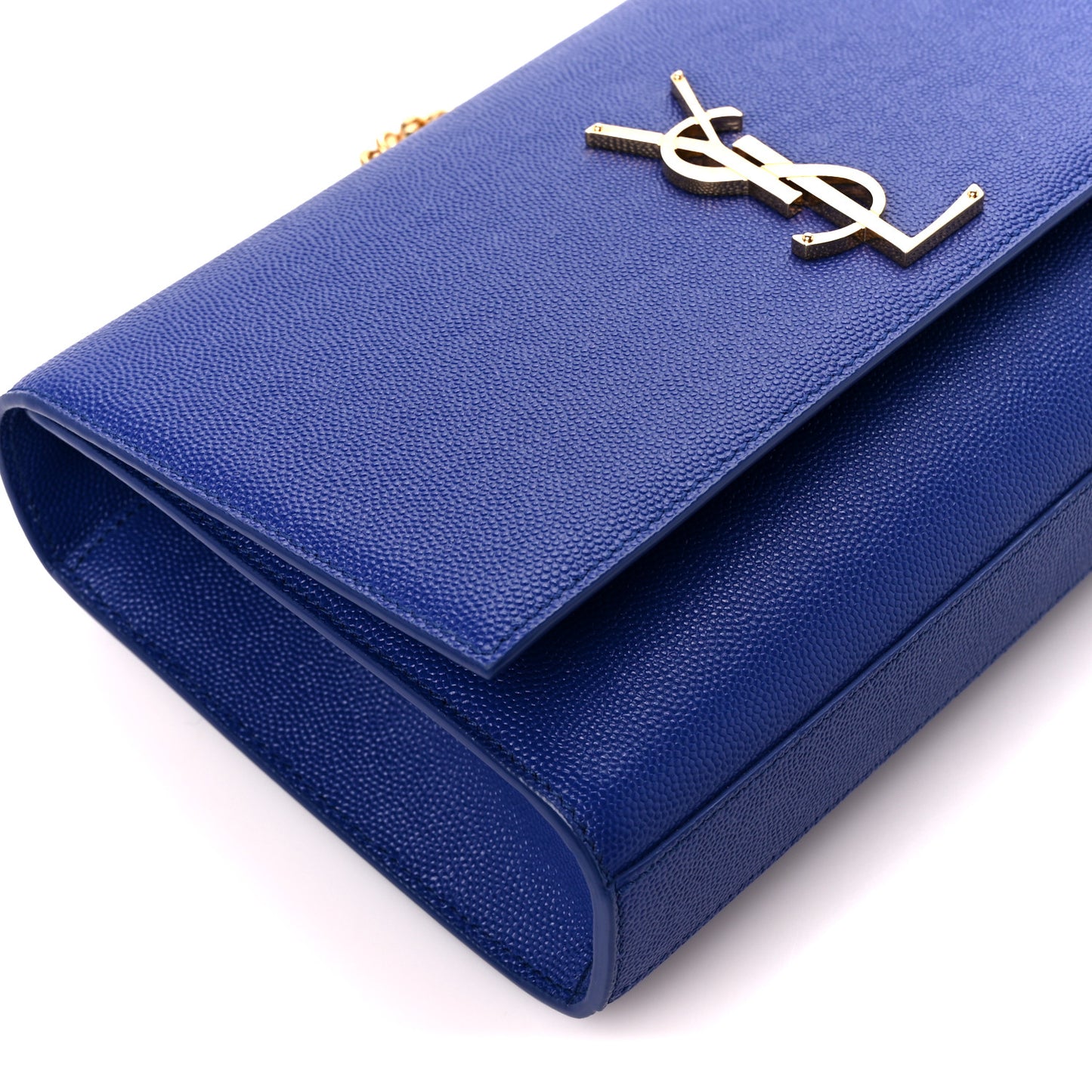 Grain De Poudre Medium Classic Monogram Kate Satchel Ultramarine