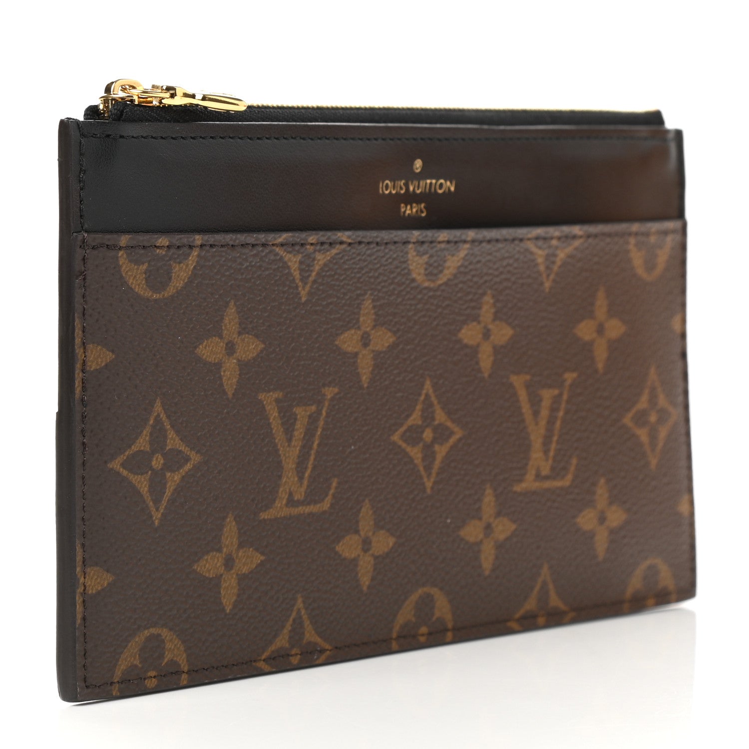 Louis Vuitton Monogram Slim Purse Black 3 of 9
