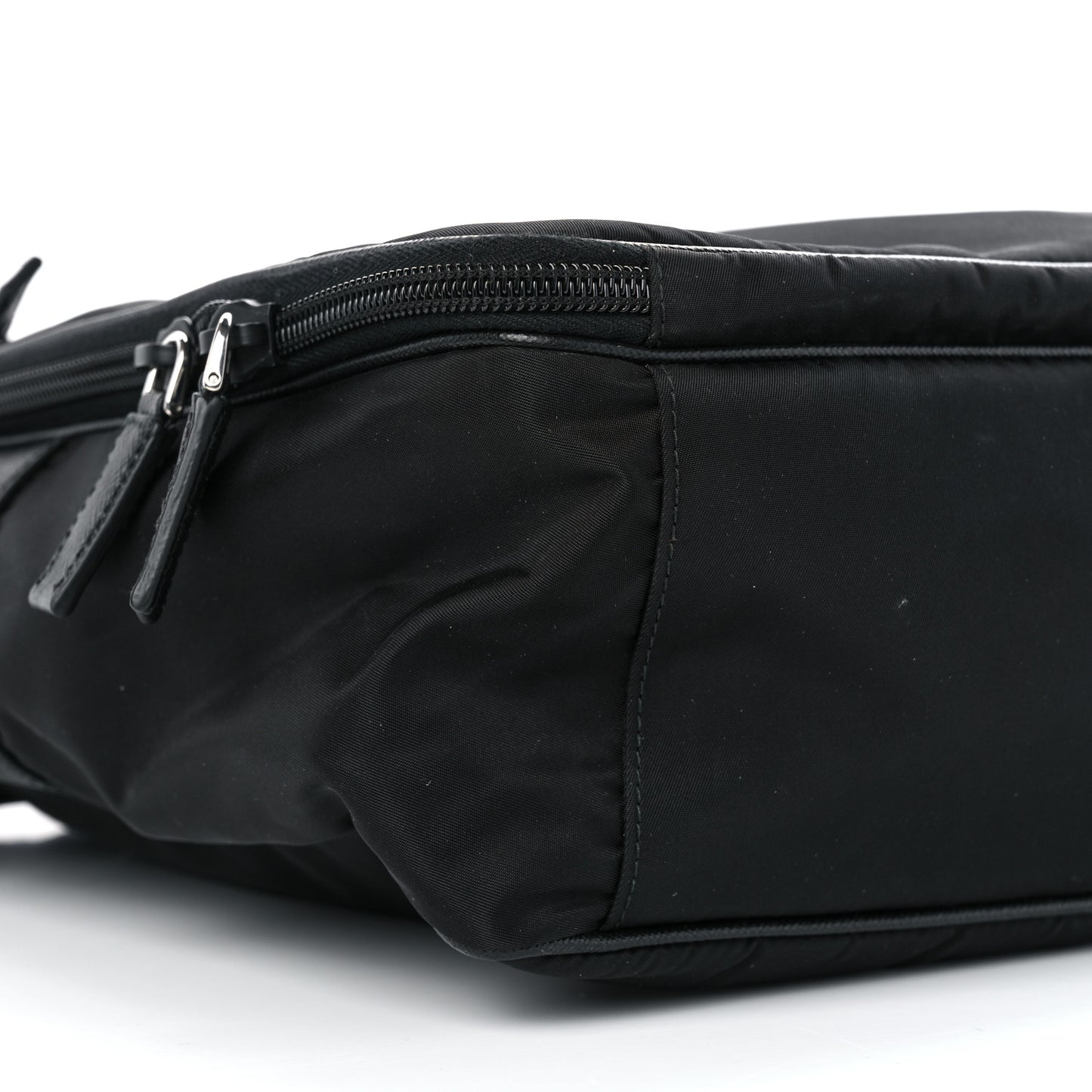Tessuto Nylon Saffiano Briefcase Black