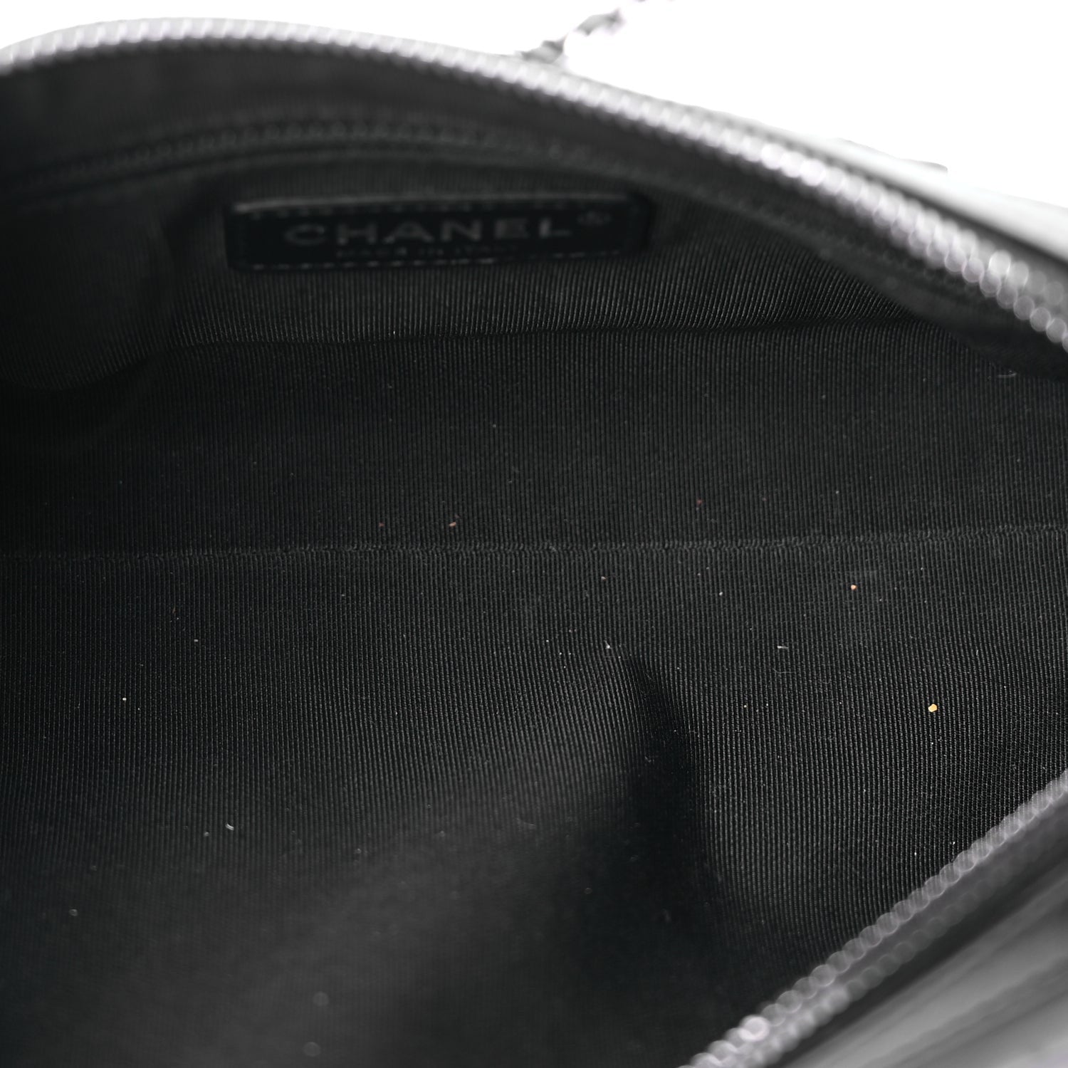 Chanel Calfskin Chain 20s Signature Bowling Bag Black 5 of 10