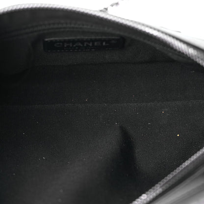 Chanel Calfskin Chain 20s Signature Bowling Bag Black 5 of 10