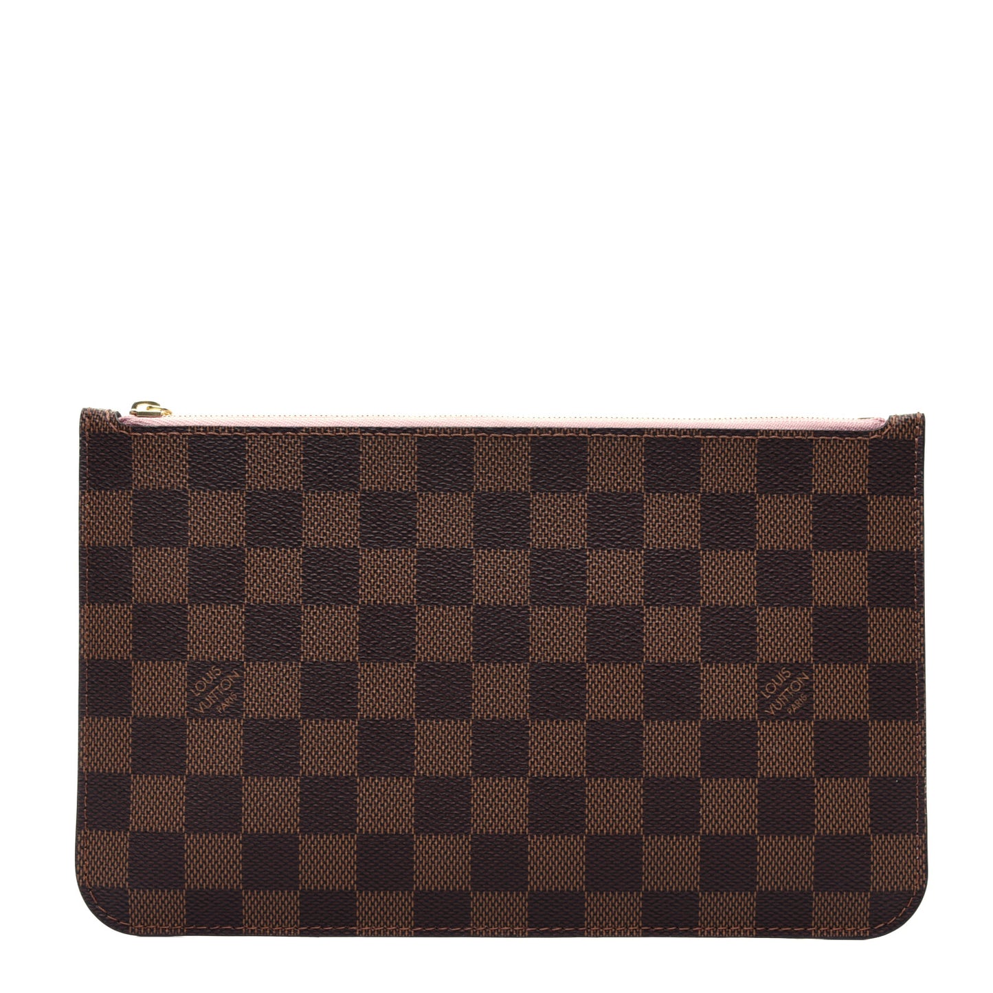Damier Ebene Neverfull MM GM Pochette Rose Ballerine