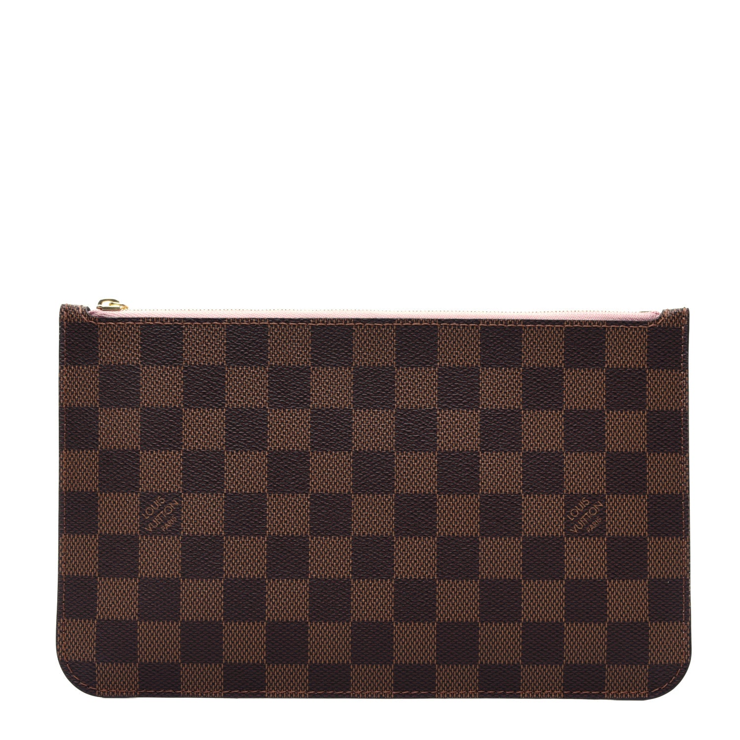 Louis Vuitton Damier Ebene Neverfull MM GM Pochette Rose Ballerine 1 of 10