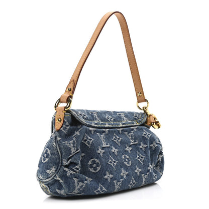 Louis Vuitton Monogram Denim Mini Pleaty Blue 3 of 7