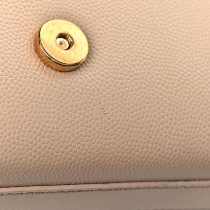 Saint Laurent Grain De Poudre Small Monogram Kate Satchel  Nude Powder 9 of 9