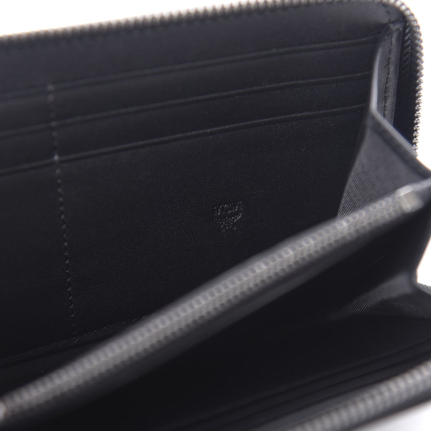 Skyoptic Visetos Large Zip Around Wallet Black