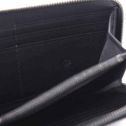MCM Skyoptic Visetos Large Zip Around Wallet Black 8 of 10