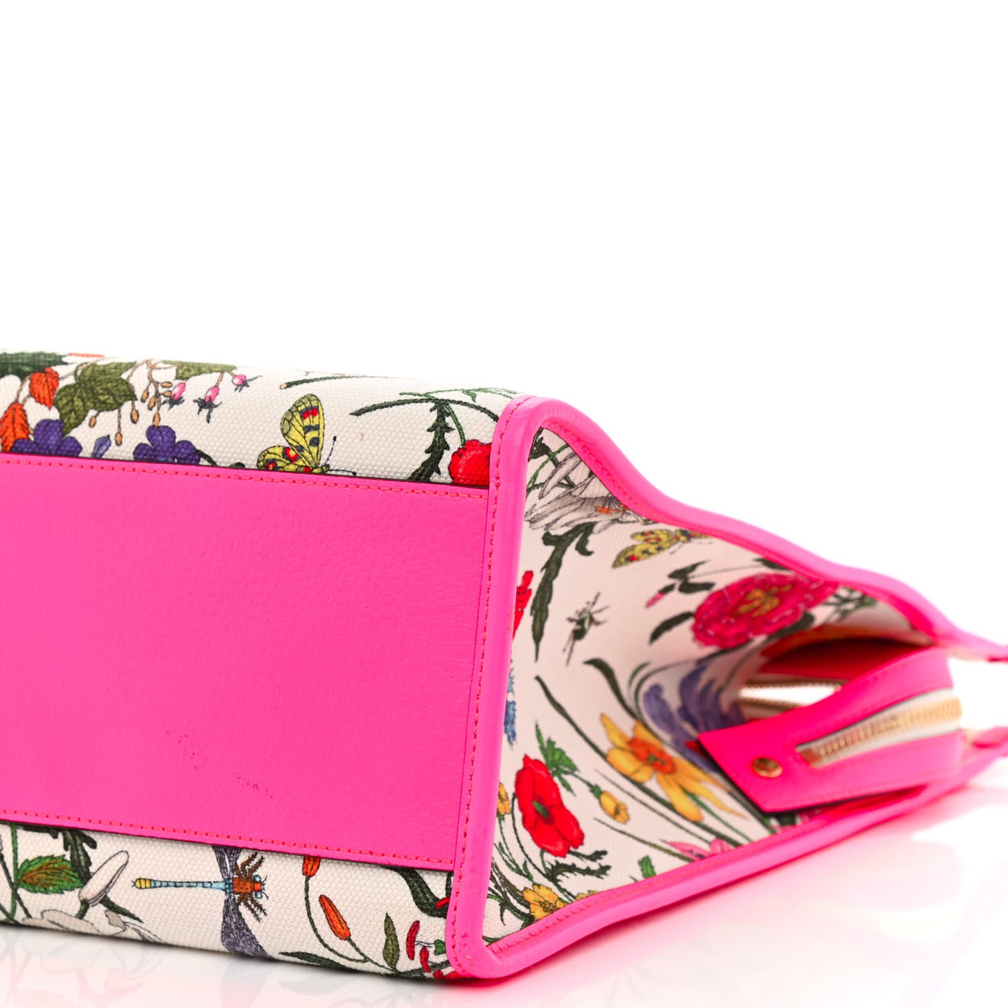 Canvas Large Flora Tote Pink Multicolor Fuchsia