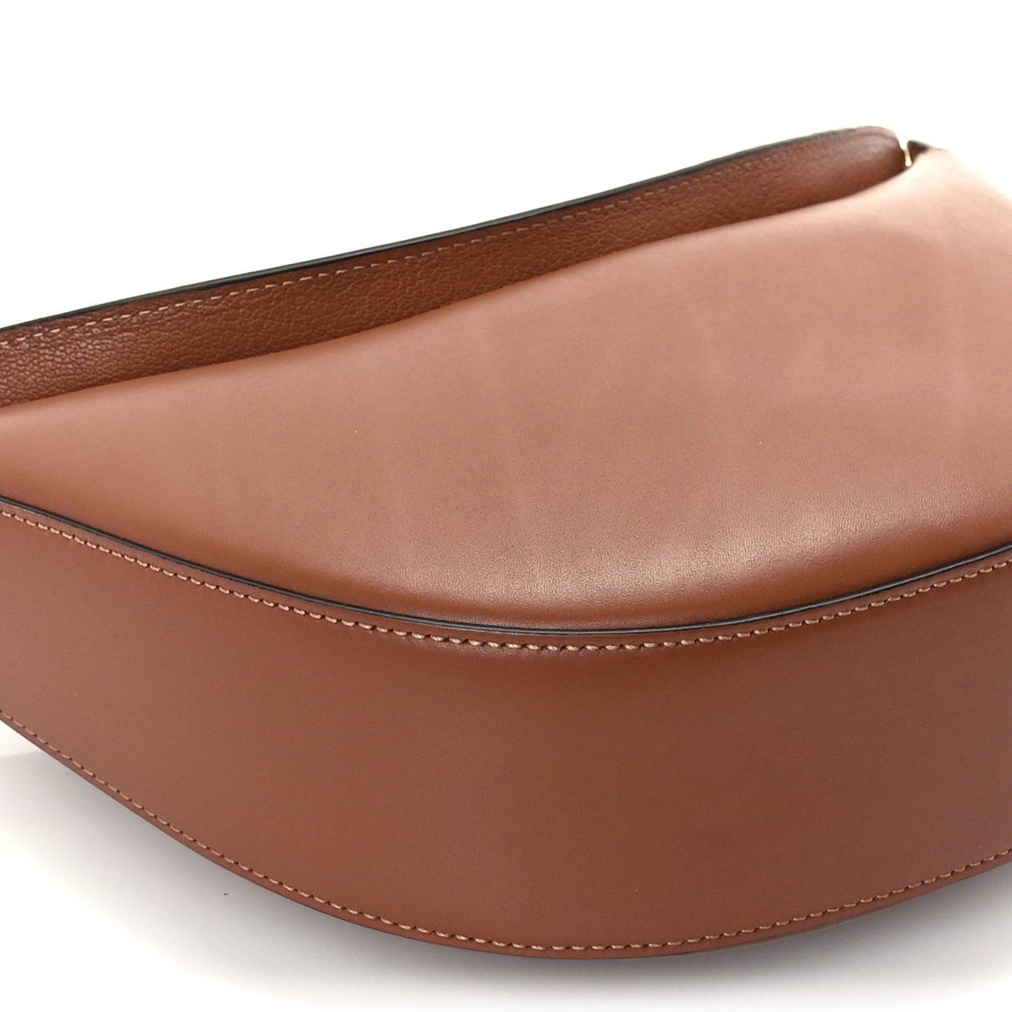 Satin Calfskin Jacquard Luna Bag Pecan