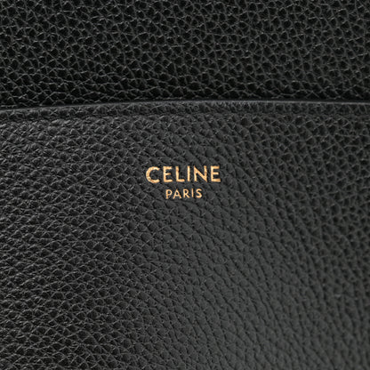 Celine Soft Grained Calfskin Sangle Bucket Bag Black 6 of 9