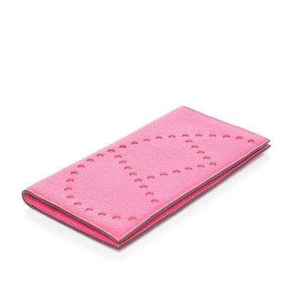 Hermes Chevre Mysore Evelyne Long Wallet Rose Tyrien 5 of 10