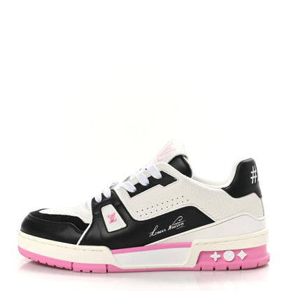 Louis Vuitton Calfskin LV Trainer Maxi Sneakers Black Pink 1 of 7