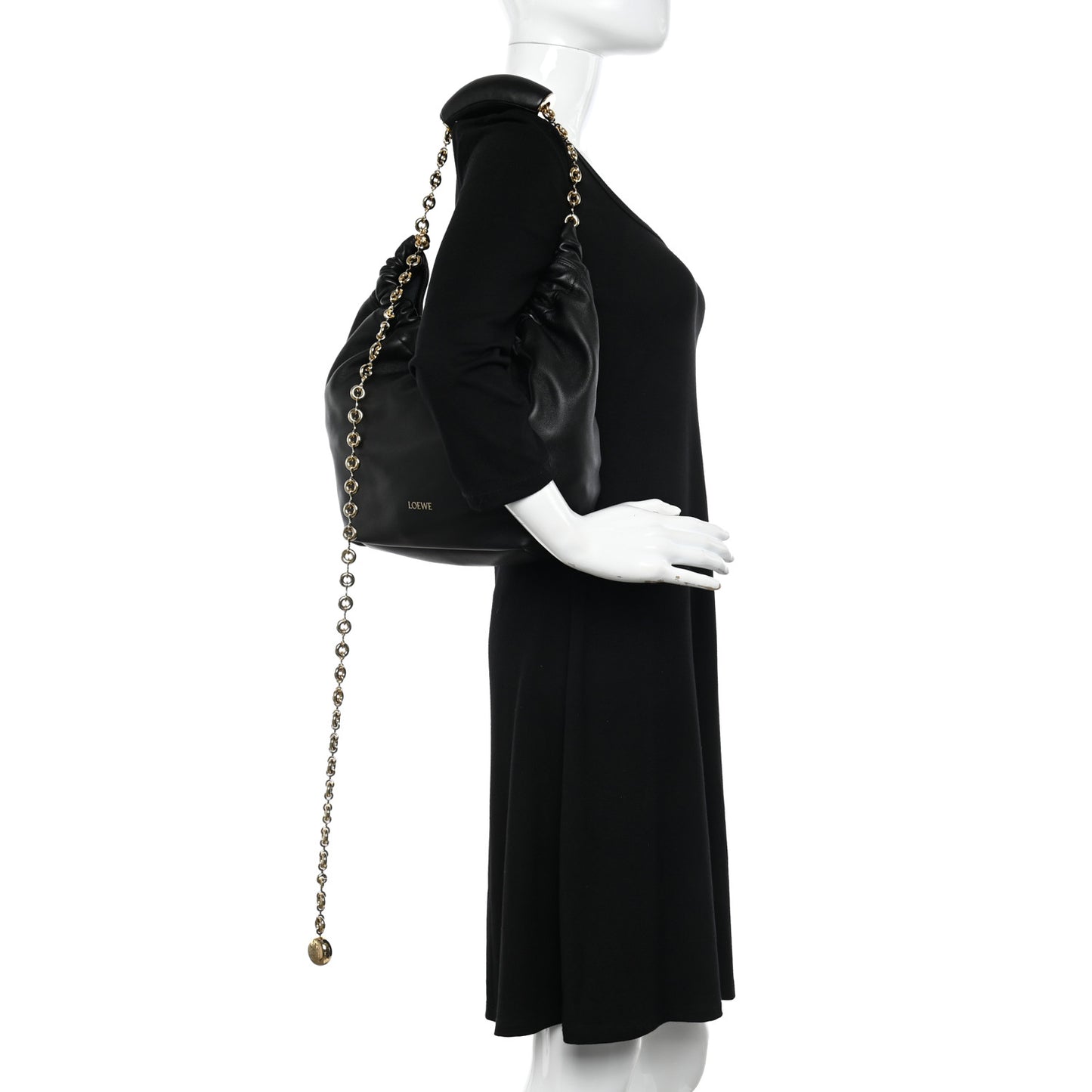 Nappa Small Squeeze Bag Black