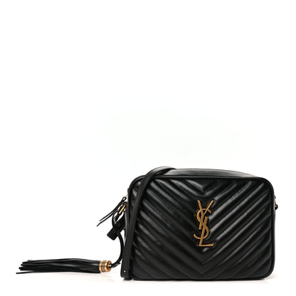 Saint Laurent Calfskin Matelasse Monogram Lou Camera Bag Black 1 of 8