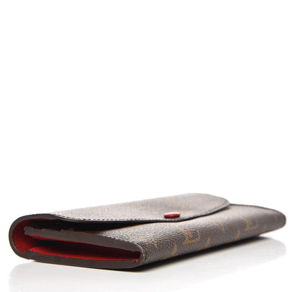 Louis Vuitton Monogram Emilie Wallet Red 4 of 8