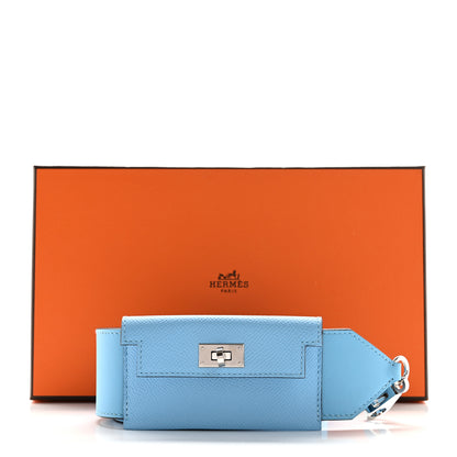 Hermes Swift Epsom Pocket Kelly Shoulder Strap Celeste 6 of 6