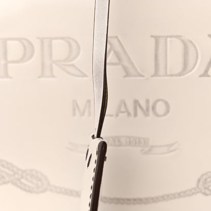 Prada Spazzolato Logo Print Framed Bag Quarzo 12 of 14