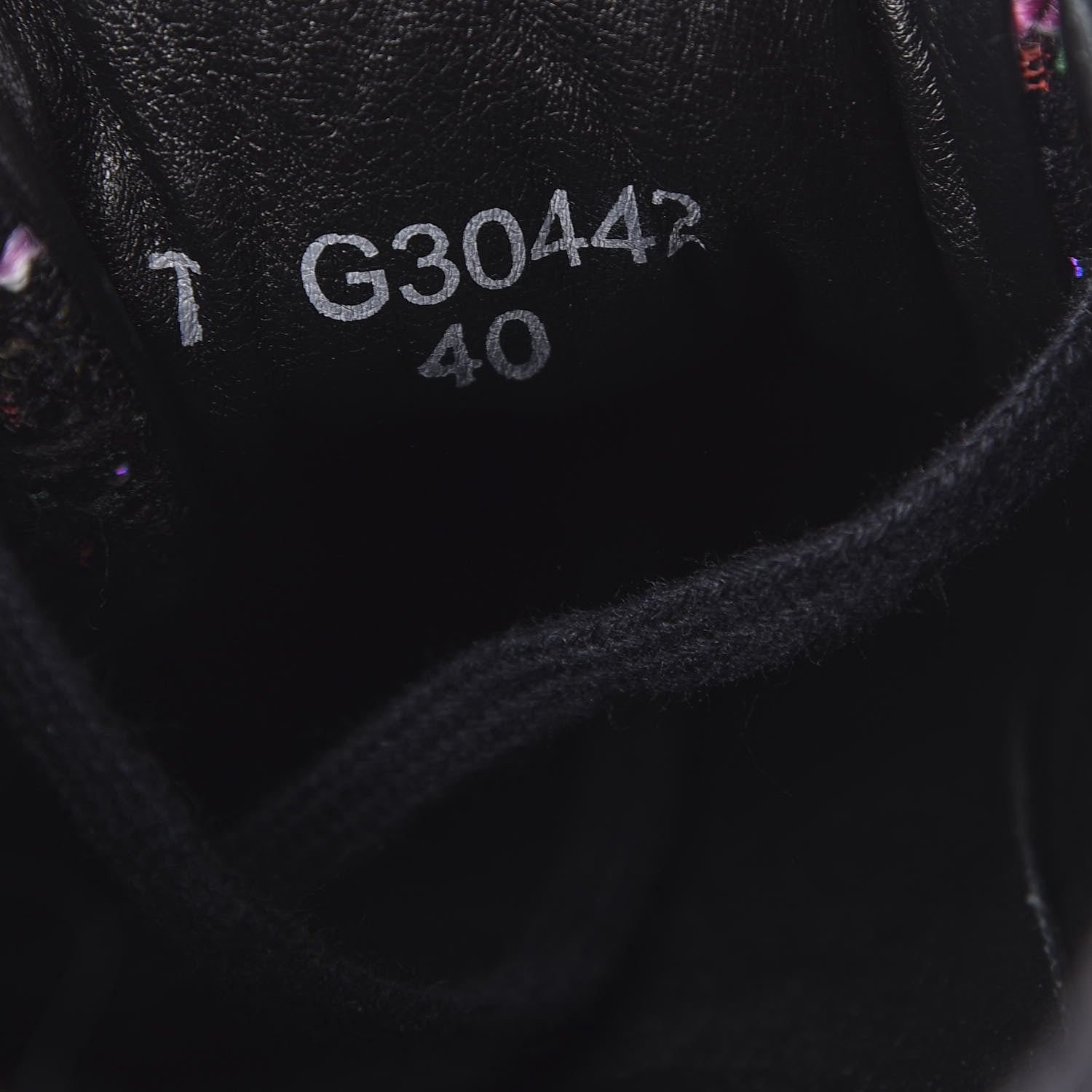 Chanel Tweed Lambskin Runway Sneakers 40 Black Multicolor 7 of 7