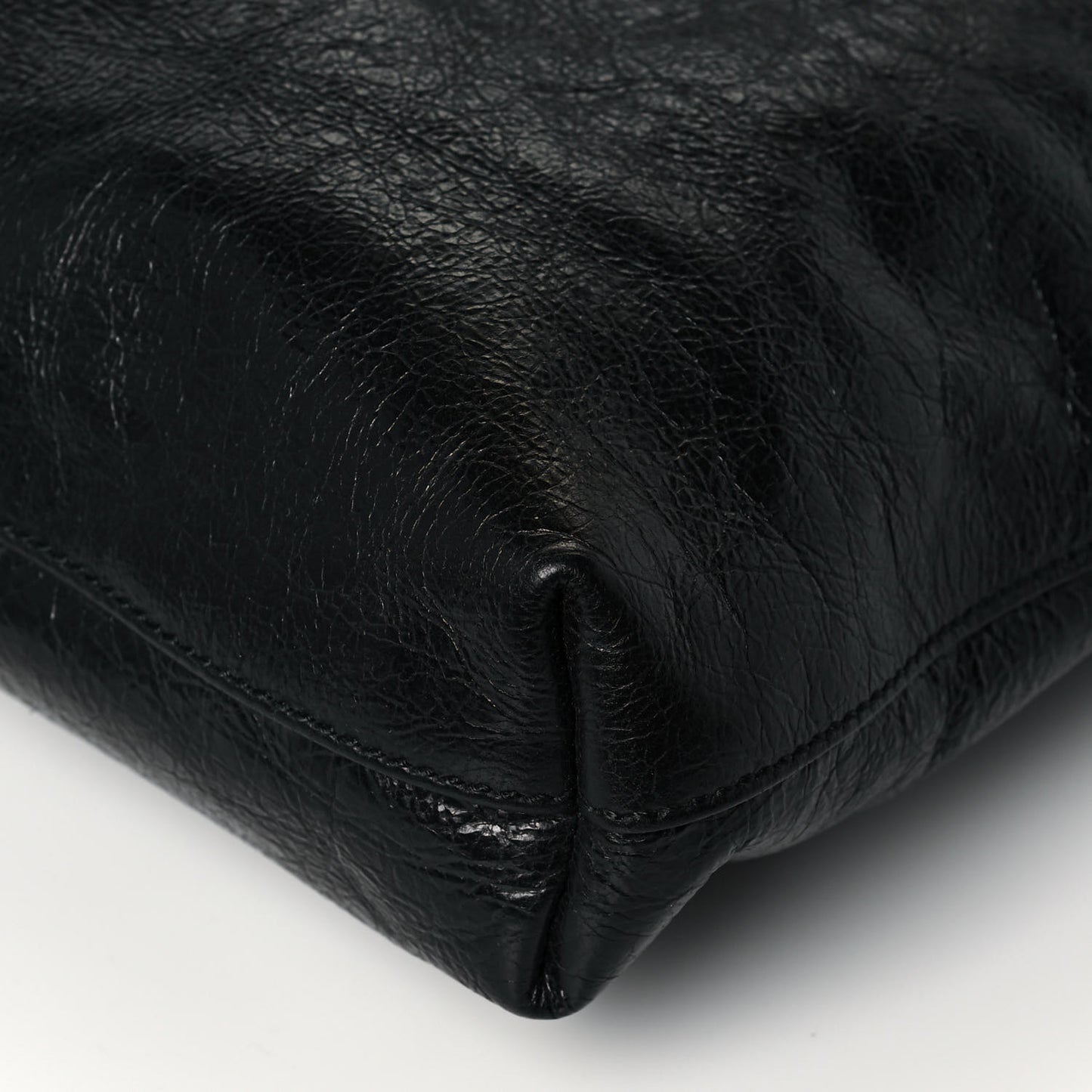 Fluffy Calfskin Morpheus Tote Bag Black