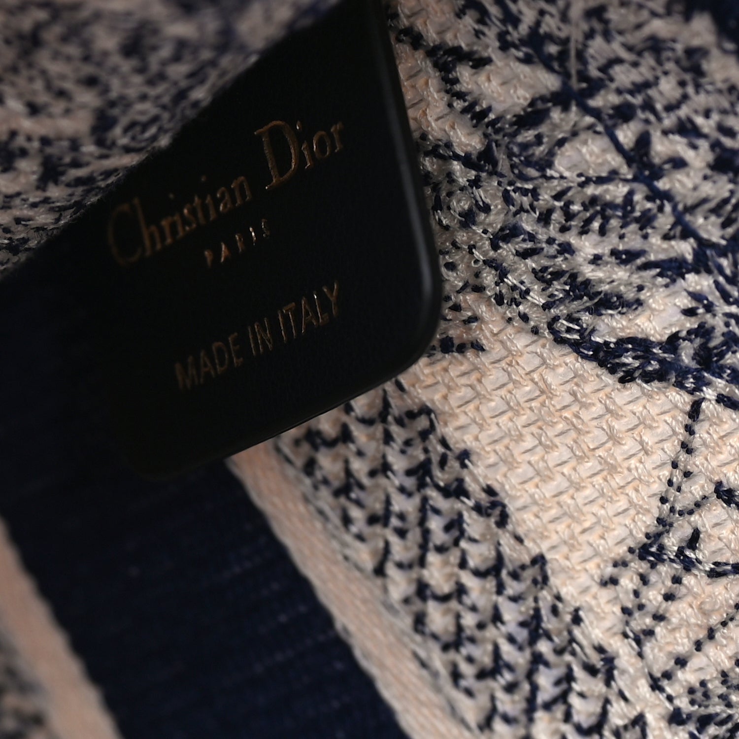 Christian Dior Canvas Embroidered Mini Toile De Jouy Book Tote  Blue 5 of 7