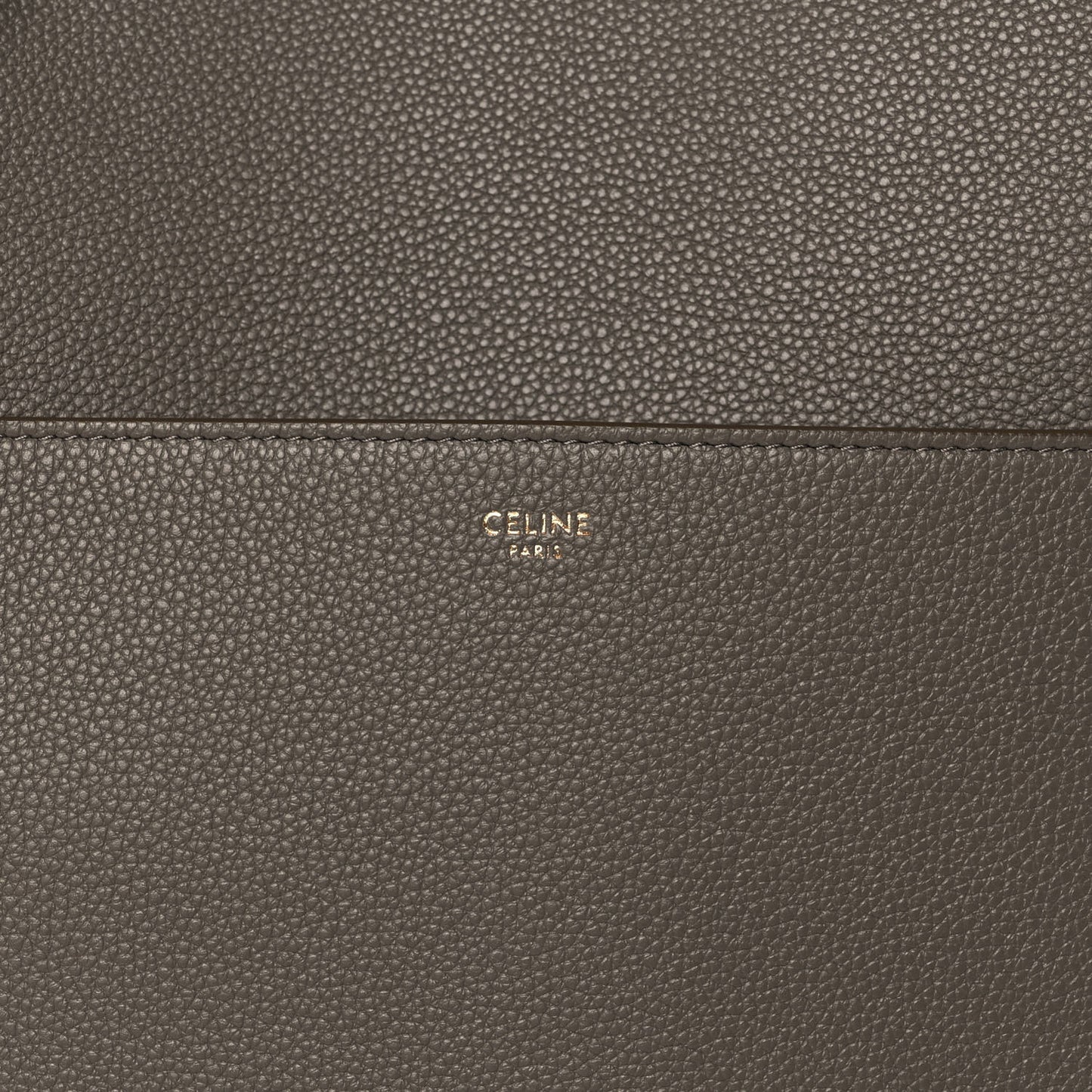 Soft Grained Calfskin Sangle Bucket Bag Taupe