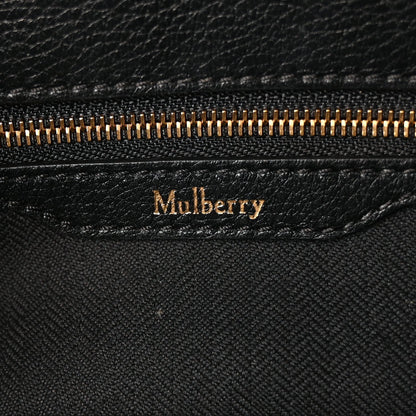 Mulberry Calf Hair Calfskin Leopard Print Small Belted Bayswater Tote Black 5 of 8