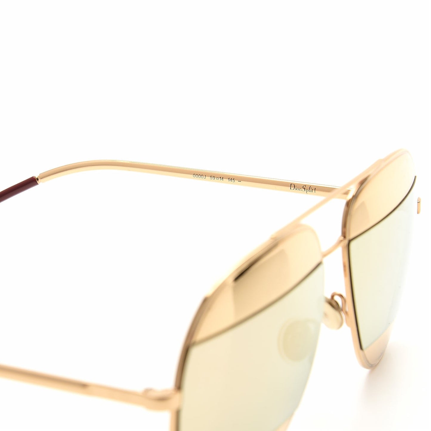 Split 1 Aviator Sunglasses Gold