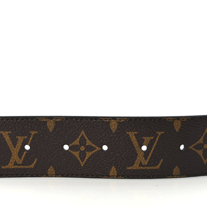Louis Vuitton Calfskin Monogram 40mm LV Initiales Reversible Belt 95 38 Black 5 of 5