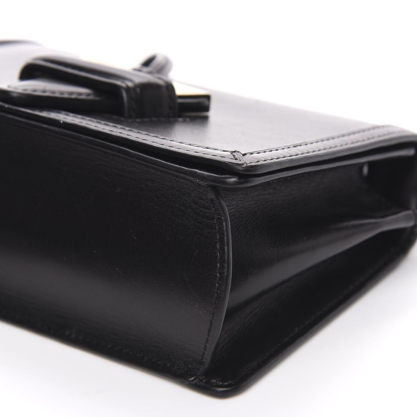 Calfskin Mini Barcelona Shoulder Bag Black