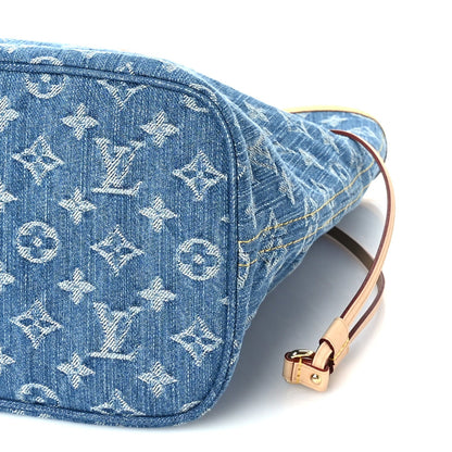 Louis Vuitton Monogram Denim Neo Neverfull MM Blue 9 of 9